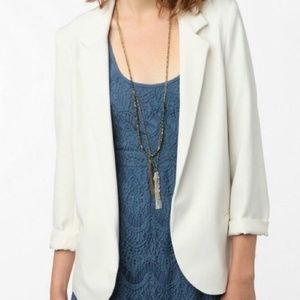 Silence + Noise Off-White Blazer, Size M